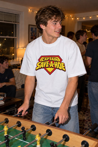 Captain Save A Hoe – Unisex Pure Cotton Graphic T-Shirt