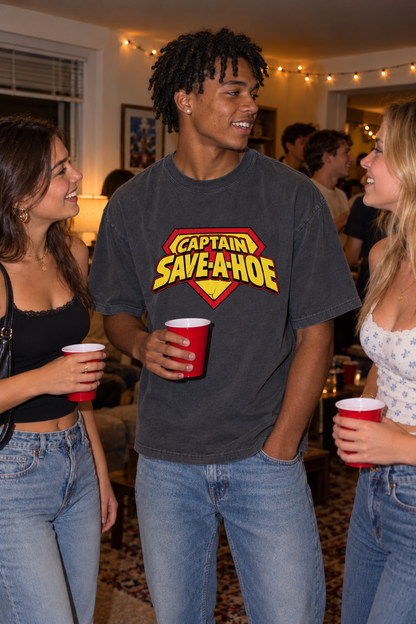Captain Save A Hoe – Unisex Pure Cotton Graphic T-Shirt