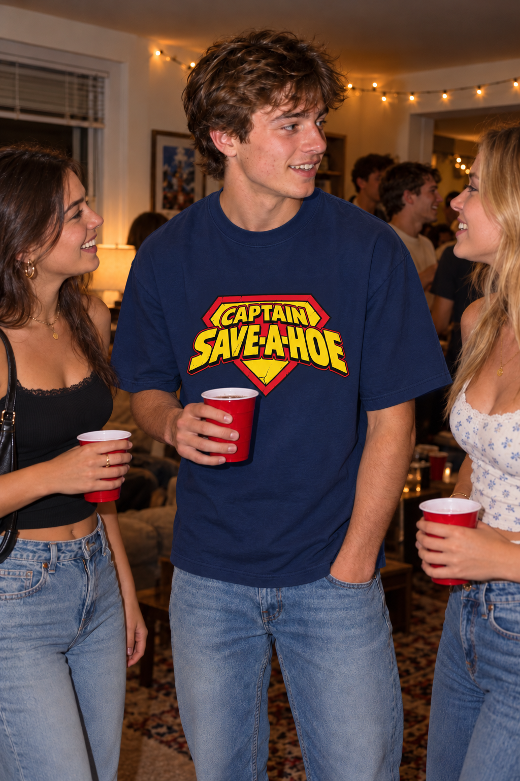 Captain Save A Hoe – Unisex Pure Cotton Graphic T-Shirt