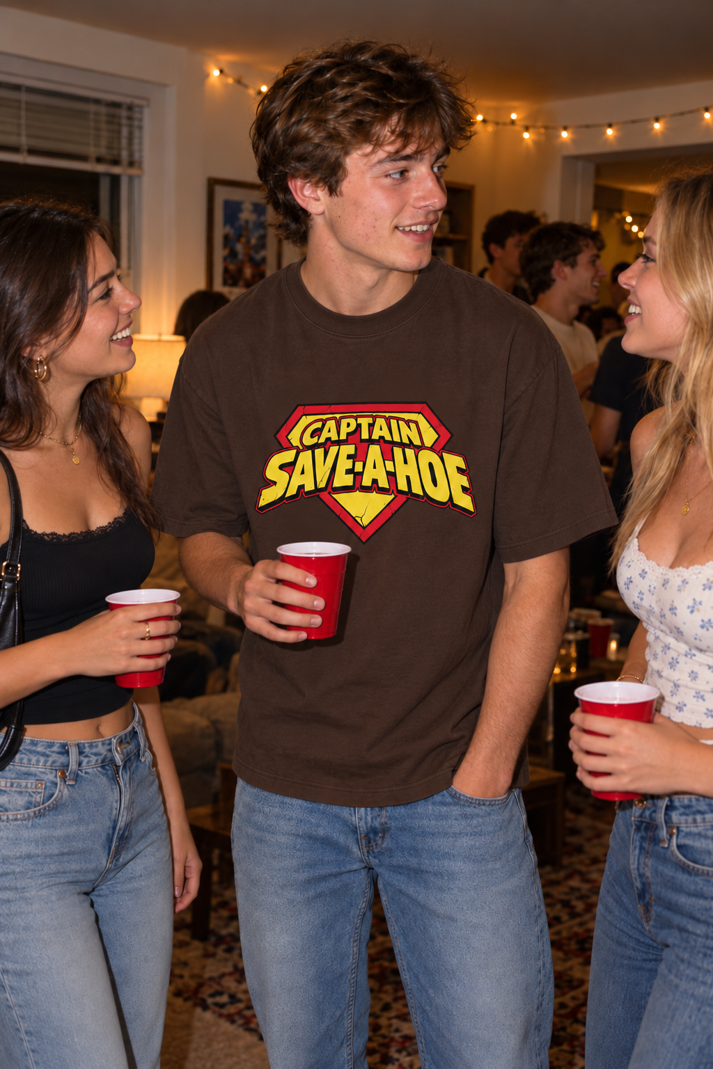 Captain Save A Hoe – Unisex Pure Cotton Graphic T-Shirt