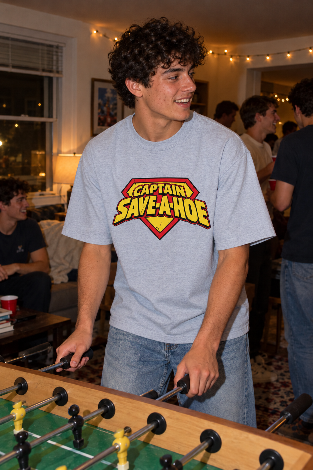 Captain Save A Hoe – Unisex Pure Cotton Graphic T-Shirt