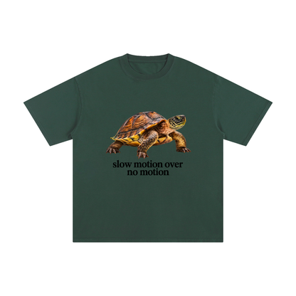 Slow Motion Over No Motion – Unisex Pure Cotton Graphic T-Shirt