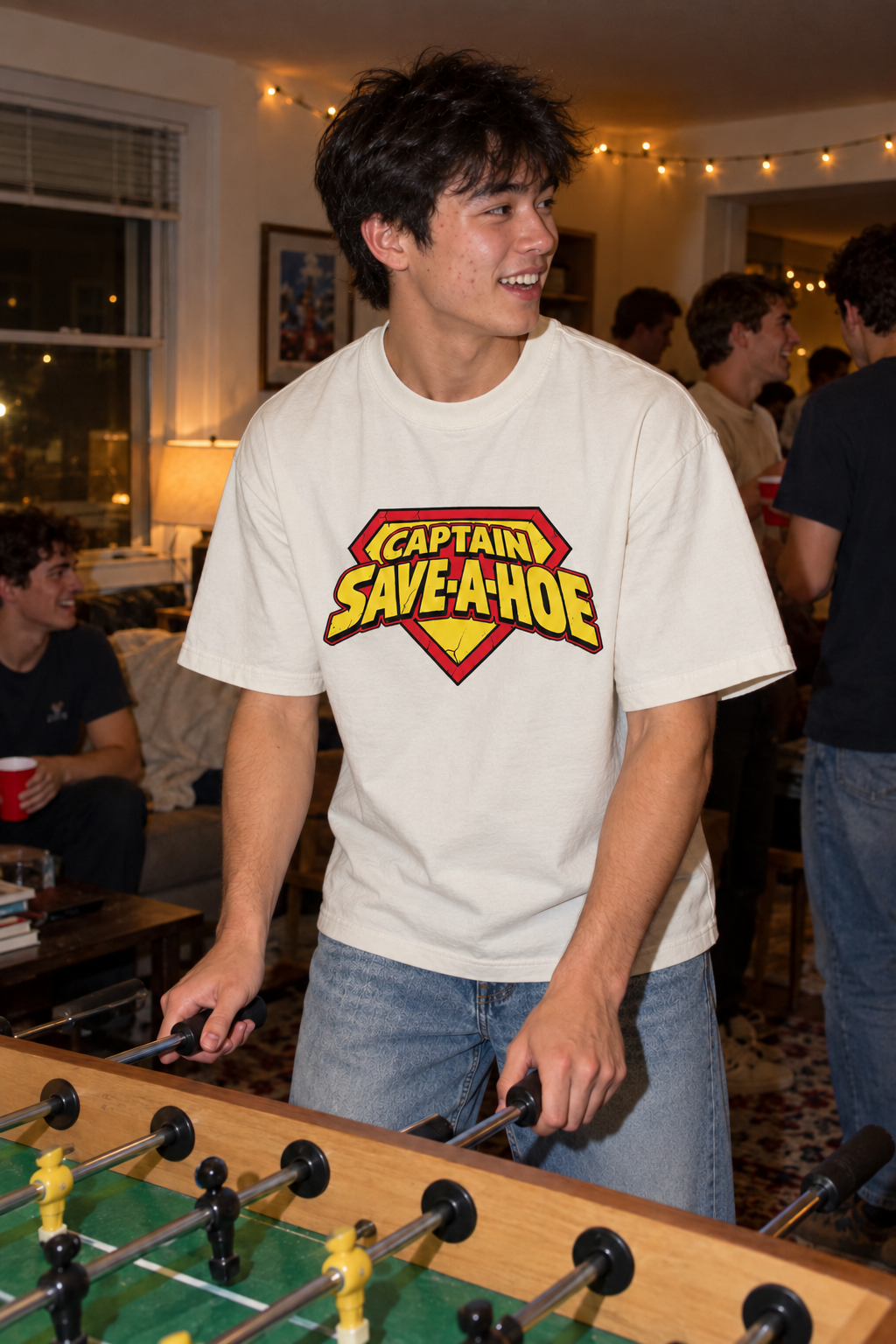 Captain Save A Hoe – Unisex Pure Cotton Graphic T-Shirt