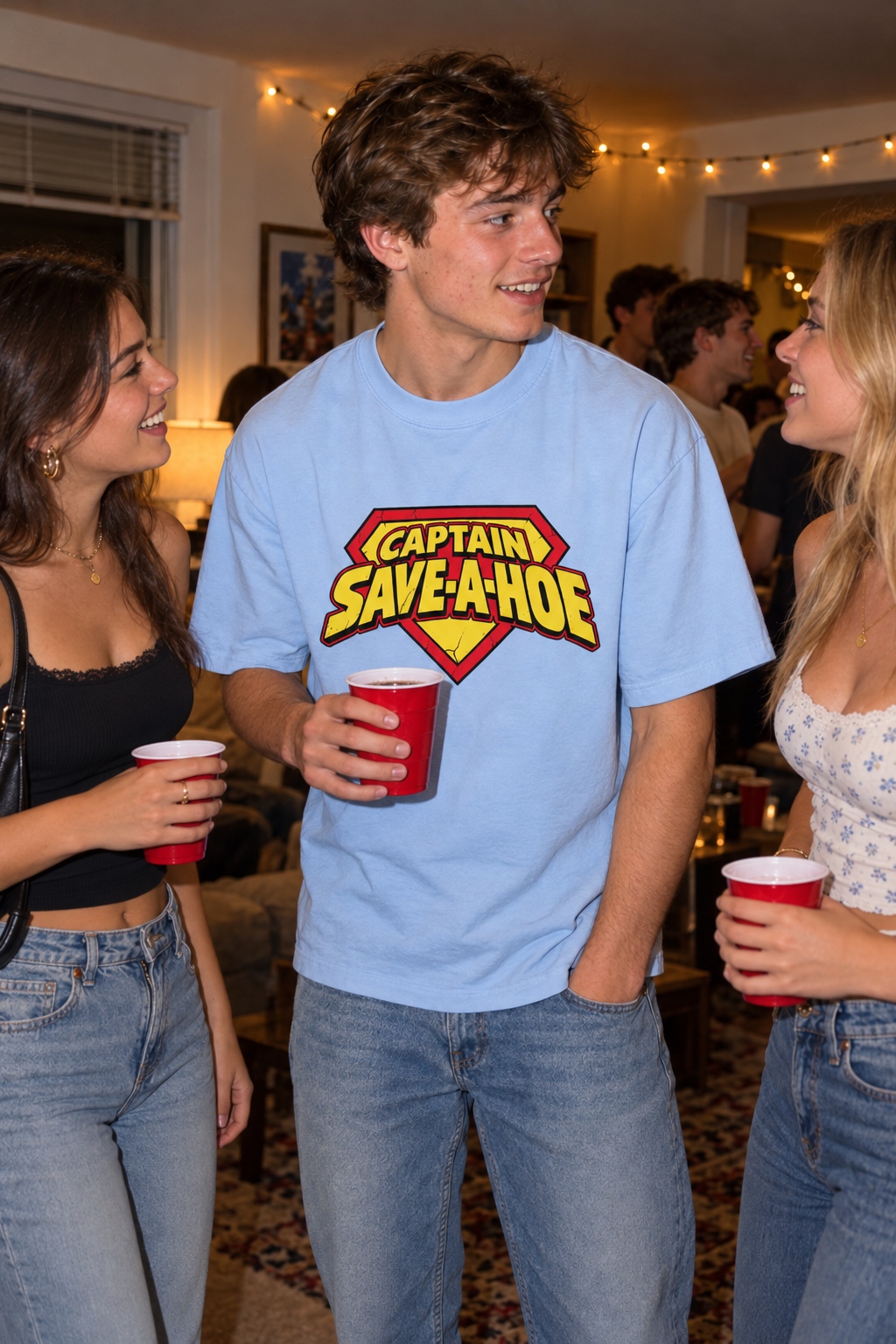 Captain Save A Hoe – Unisex Pure Cotton Graphic T-Shirt