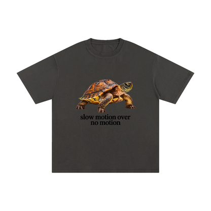 Slow Motion Over No Motion – Unisex Pure Cotton Graphic T-Shirt