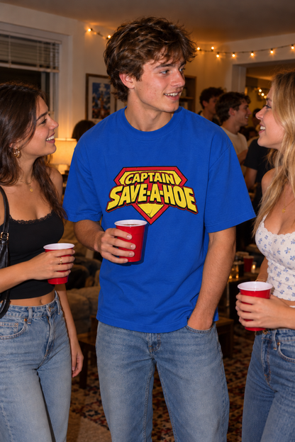 Captain Save A Hoe – Unisex Pure Cotton Graphic T-Shirt