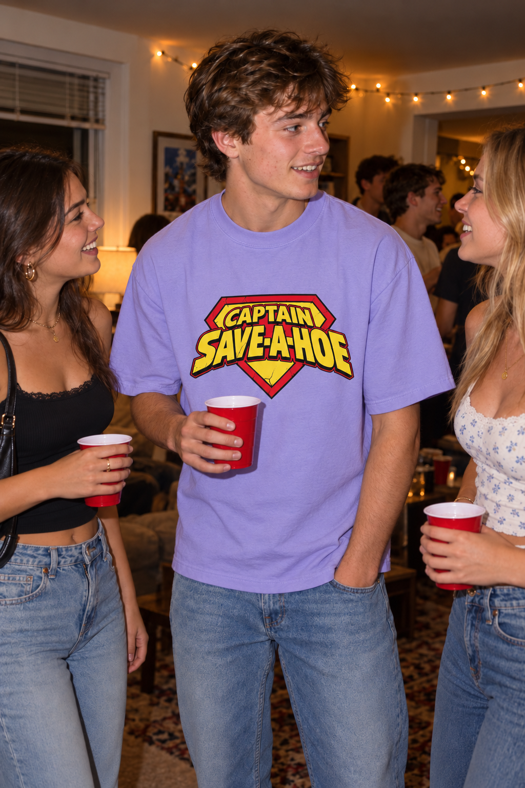 Captain Save A Hoe – Unisex Pure Cotton Graphic T-Shirt