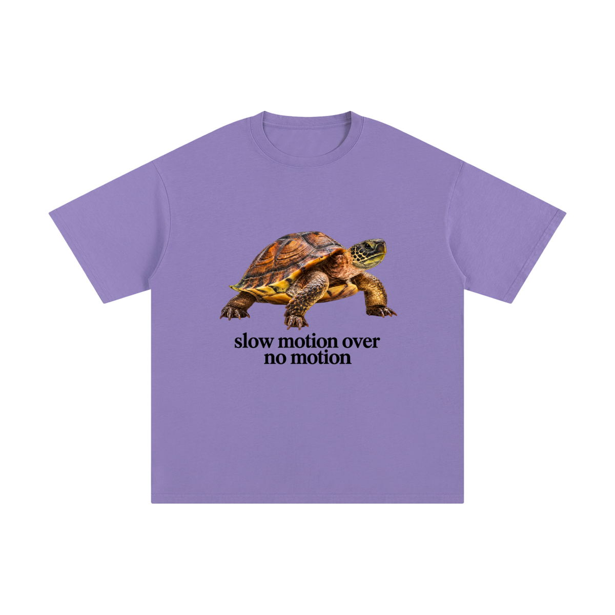 Slow Motion Over No Motion – Unisex Pure Cotton Graphic T-Shirt