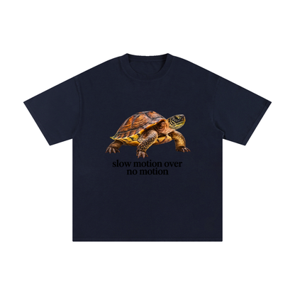 Slow Motion Over No Motion – Unisex Pure Cotton Graphic T-Shirt