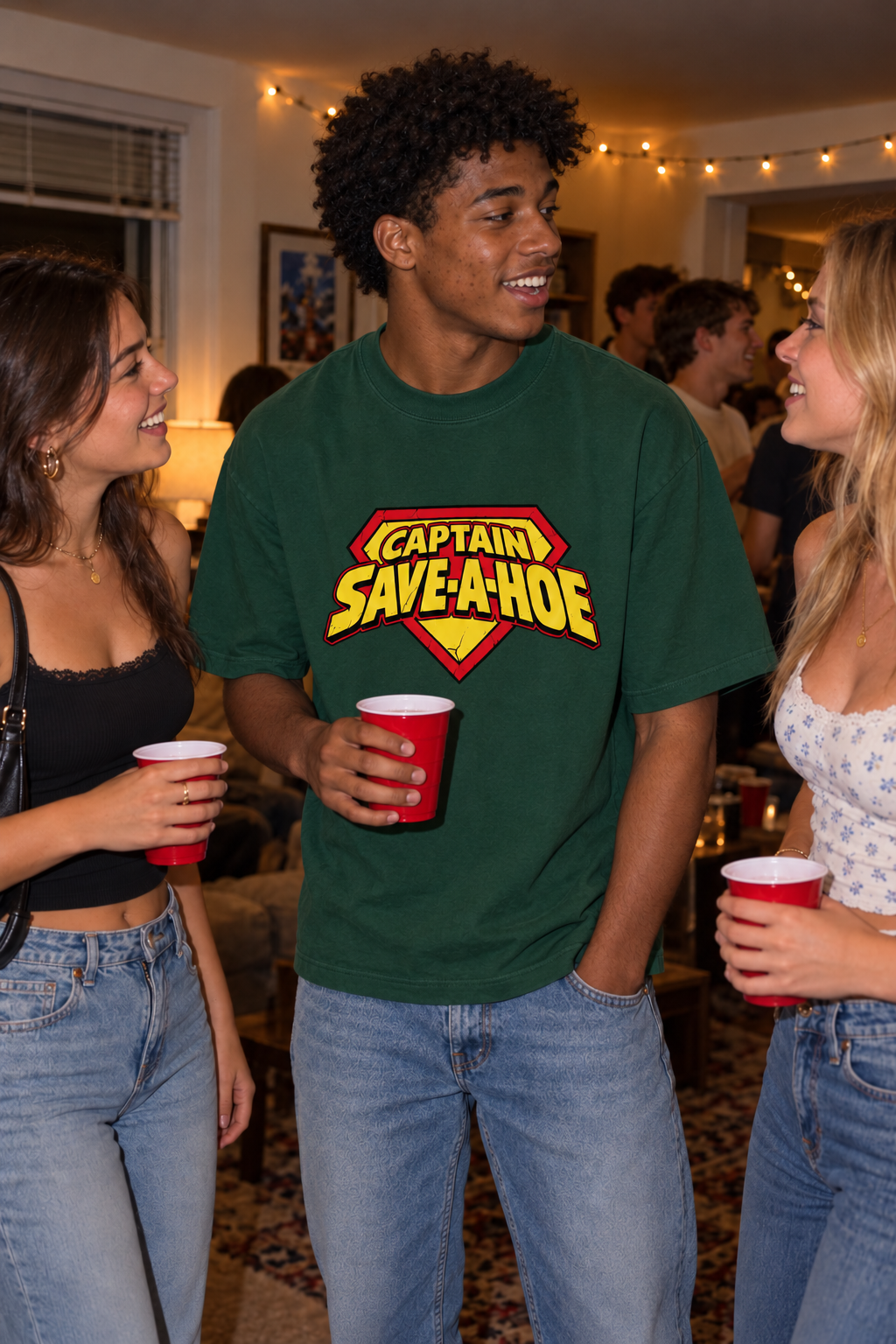 Captain Save A Hoe – Unisex Pure Cotton Graphic T-Shirt